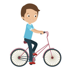 Man riding a bike