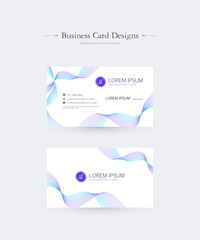 Naklejka na ściany i meble Business card design illustration