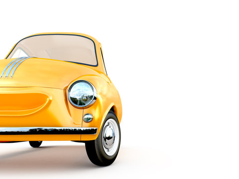 cartoon car 3D rendering