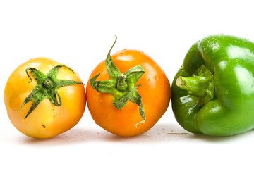 Sweet pepper and tomato