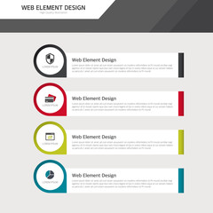 Web element design