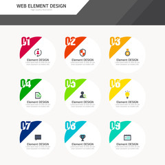 Web element design