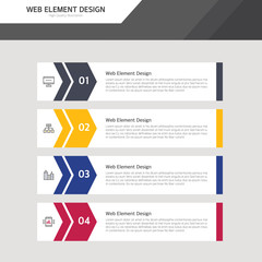 Web element design