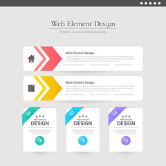 Web element design