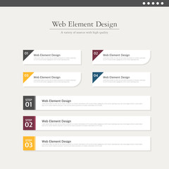 Web element design