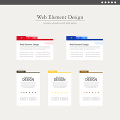 Web element design