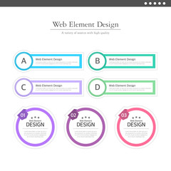 Web element design