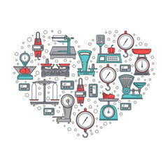 Banner kitchen scales icon