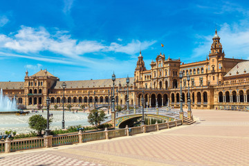 Fototapeta na wymiar Spanish Square in Sevilla