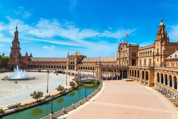 Fototapeta premium Spanish Square in Sevilla