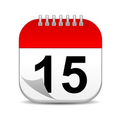 15 on blank calendar