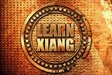 learn xiang, 3D rendering, grunge metal stamp