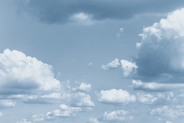Naklejka na ściany i meble blue gray cloud sky for background.