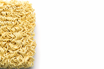 Noodle, Instant noodles isolated on white background