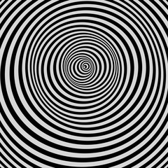 Black and White Background. Pattern With Optical Illusion. 