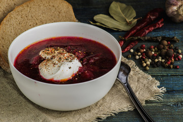 Borsch - soup with beet