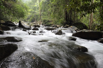 Fototapeta premium Khao Cha Mao Waterfall in Rayong Thailand