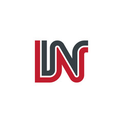 Initial Letter IN LN Linked Design Logo