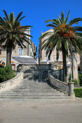 Fototapeta na wymiar Morska Vrata (Sea Gate) in Korcula old town, Croatia