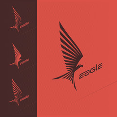 Fototapeta premium Eagle emblem design logo