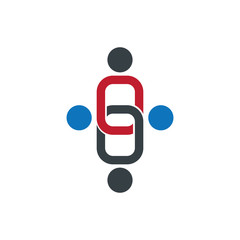 Social relationship logo and icon