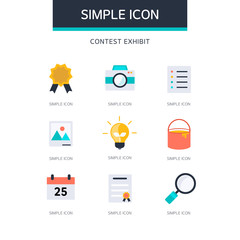 Education Simple Icon Set