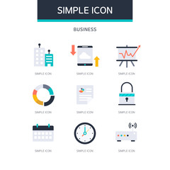 Business Simple Icon Set