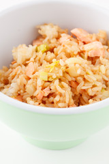 rice with salmon