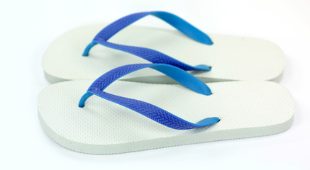 Pair of flip flops Isolated on White background