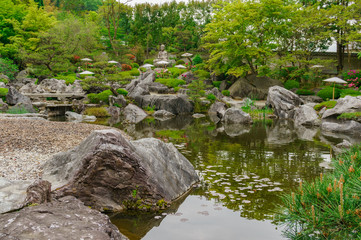 Naklejka na ściany i meble japanese landscape - taimadera - katsuragi - nara