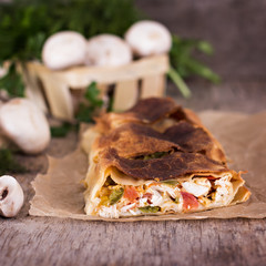 strudel with vegetables