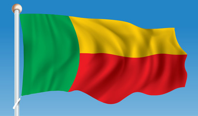 Fototapeta premium Flag of Benin
