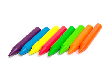 colored pencils isolated