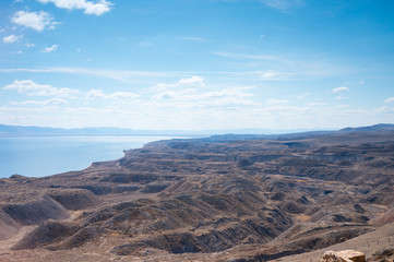 Cracks in the ground by coal mine