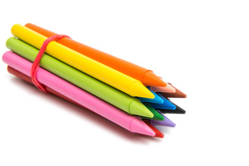 colored pencils isolated