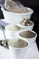 Ancient minerals - luxury face and body spa treatment, clay powder mask