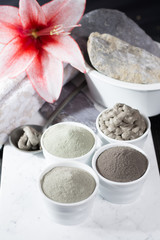 Ancient minerals - luxury face and body spa treatment, clay powder mask
