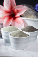 Ancient minerals - luxury face and body spa treatment, clay powder mask