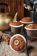Cinnamon banana muffins