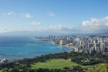ダイアモンドヘッドからの眺め