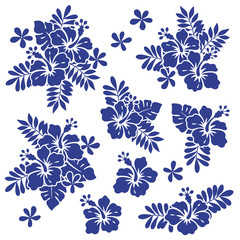 ハイビスカスのイラスト