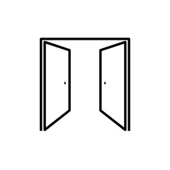 Door vector icon