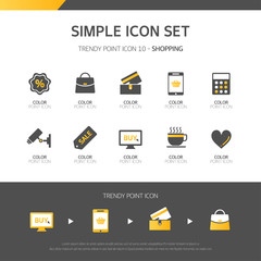 shopping Simple icon set