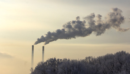 pipe emissions into the atmosphere, on the horizon