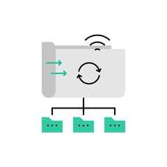 Shared Folder Monoflat Icon.