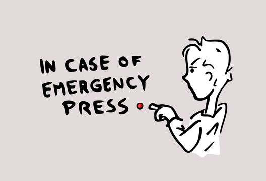 Noodknop in geval van nood