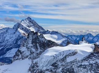 Alps, view from Mt. Titlis in Switzerland