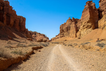 Fototapeta premium Charyn Canyon and the Valley of Castles, National park, Kazakhst