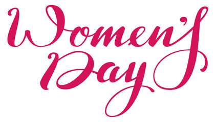 Womens day lettering text for greeting card