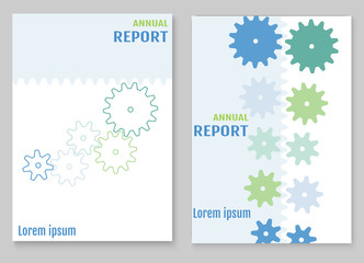 Annual report brochure flyer design template vector, Leaflet cov